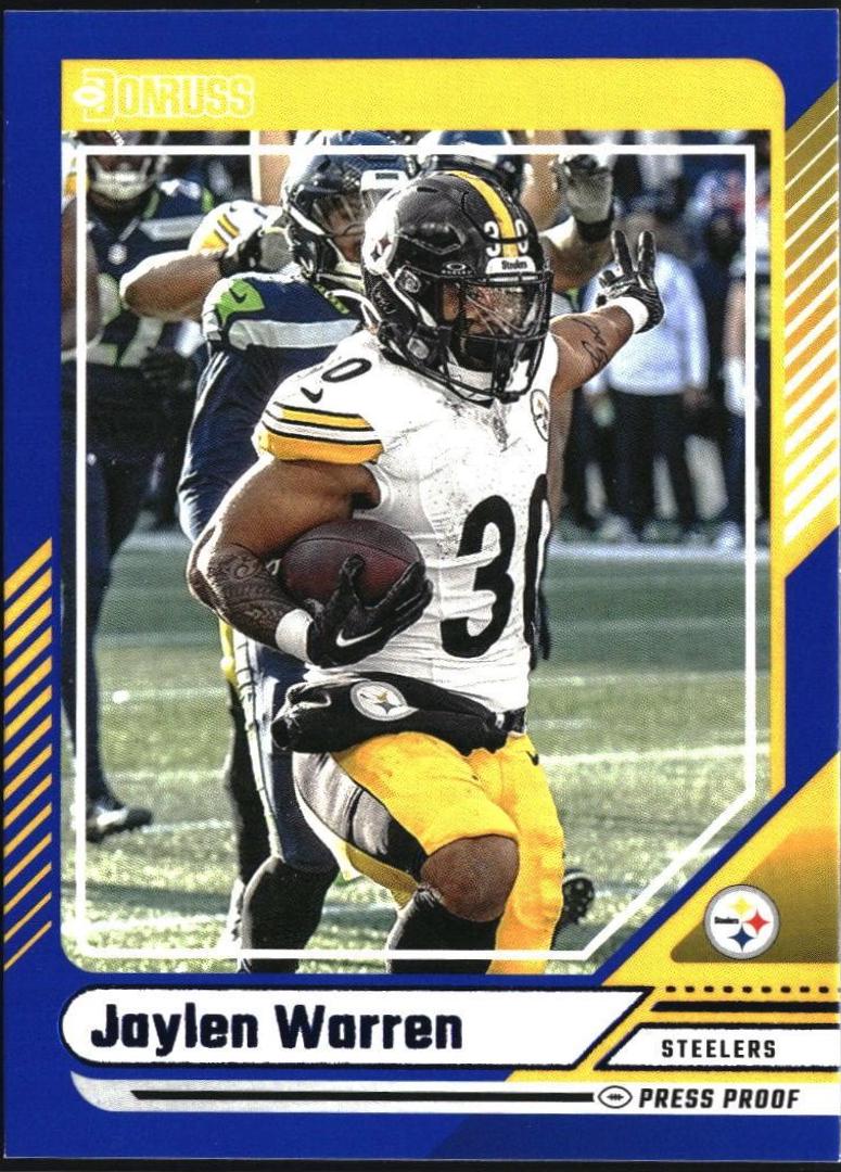 Jaylen Warren #256 2024 Panini Donruss Football