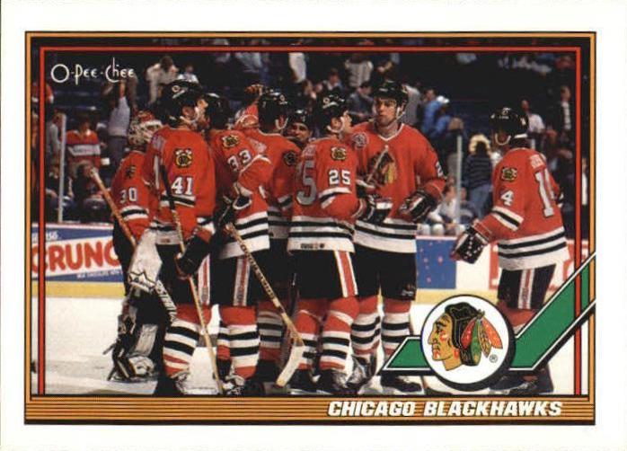 Chicago Blackhawks #430 Hockey Cards 1991 O-Pee-Chee