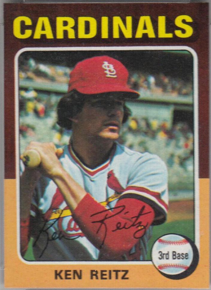 Ken Reitz #27 Baseball Cards 1975 Topps Mini