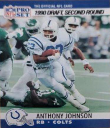 Anthony Johnson #705 Football Cards 1990 Pro Set