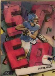 Drake Maye #SA-DME Football Cards 2024 Panini Score Step Ahead