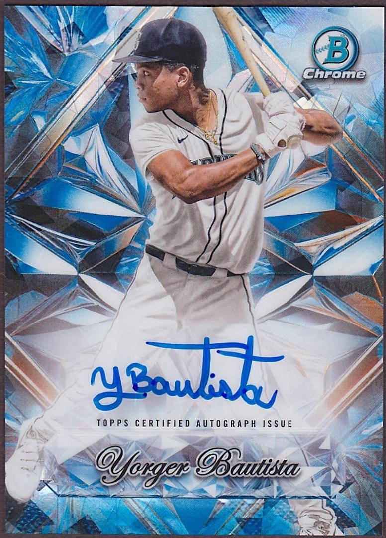 Yorger Bautista #SSA-YB 2025 Bowman Chrome Sapphire Selections Autograph Baseball