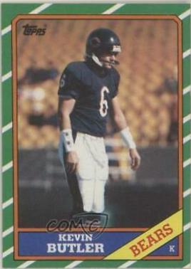 Kevin Butler #18 Football Cards 1986 Topps