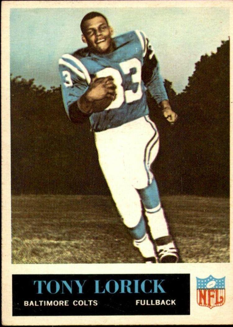 Tony Lorick #6 Football Cards 1965 Philadelphia