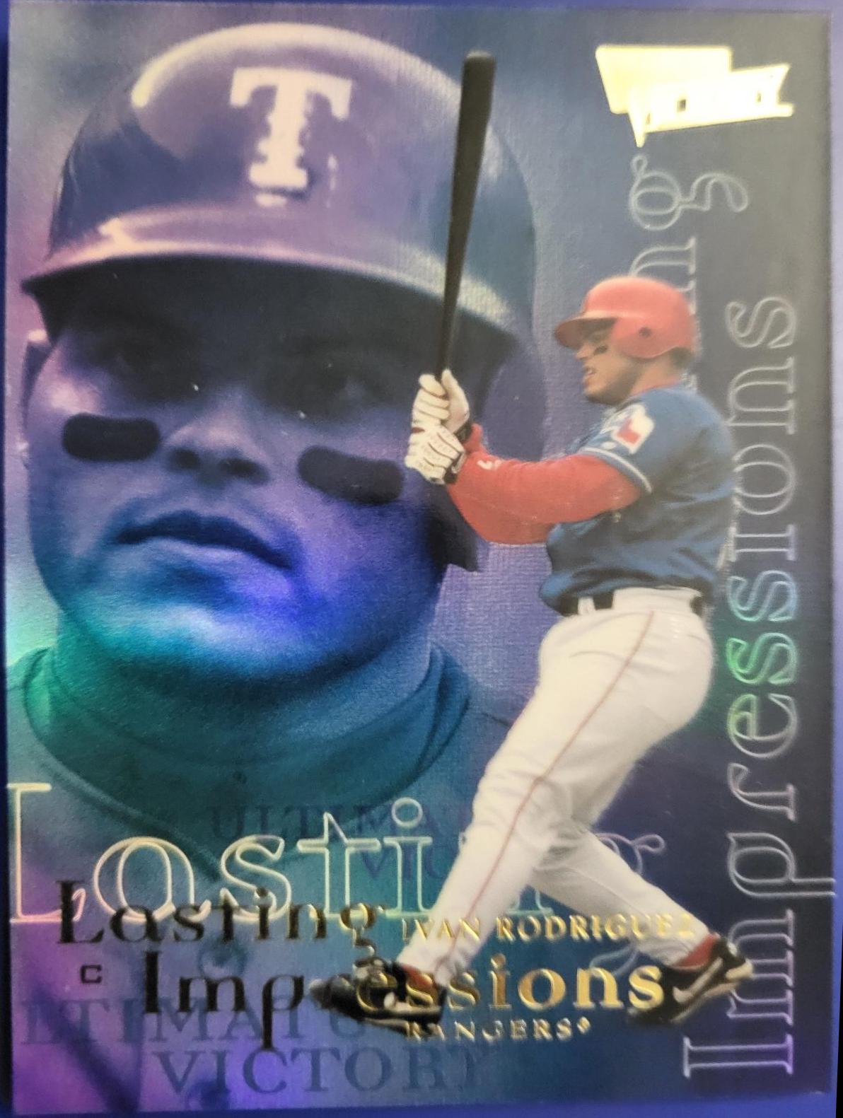 Ivan Rodriguez #L7 Baseball Cards 2000 Ultimate Victory Lasting Impressions