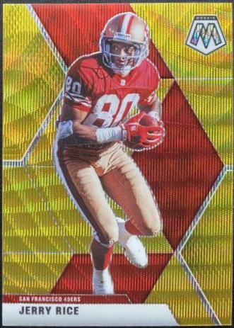 Jerry Rice [Gold Wave] #178 Prices | 2020 Panini Mosaic | Football Cards