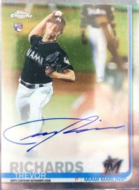 Trevor Richards #RA-TR 2019 Topps Chrome Baseball Rookie Autographs