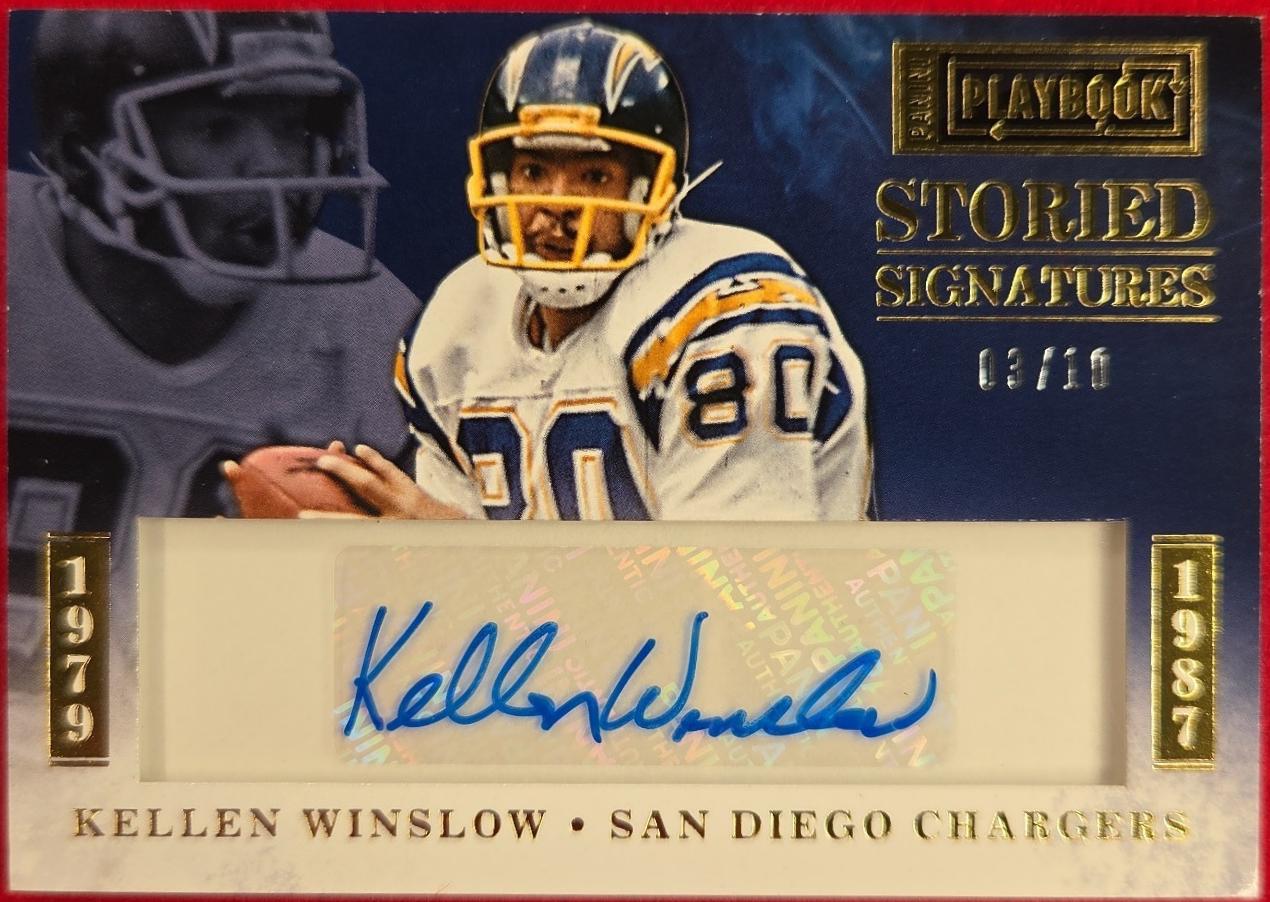 Kellen Winslow #SS-KW 2015 Panini Playbook Football Storied Signatures