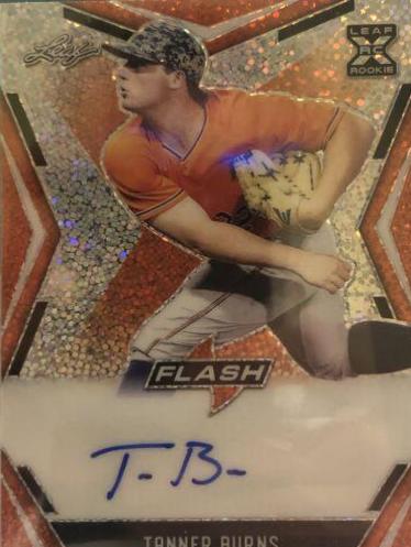 Tanner Burns #BA-TB1 2020 Leaf Flash Autographs Baseball
