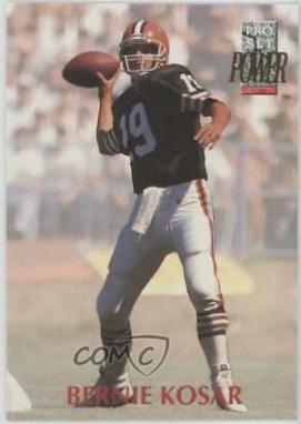 Bernie Kosar #19 Football Cards 1992 Pro Set Power