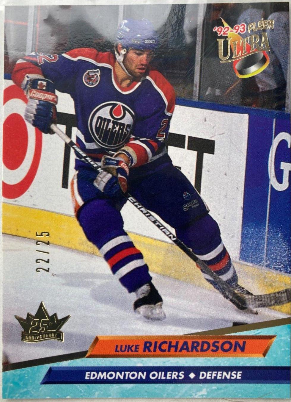 Luke Richardson #297 Hockey Cards 1992 Ultra