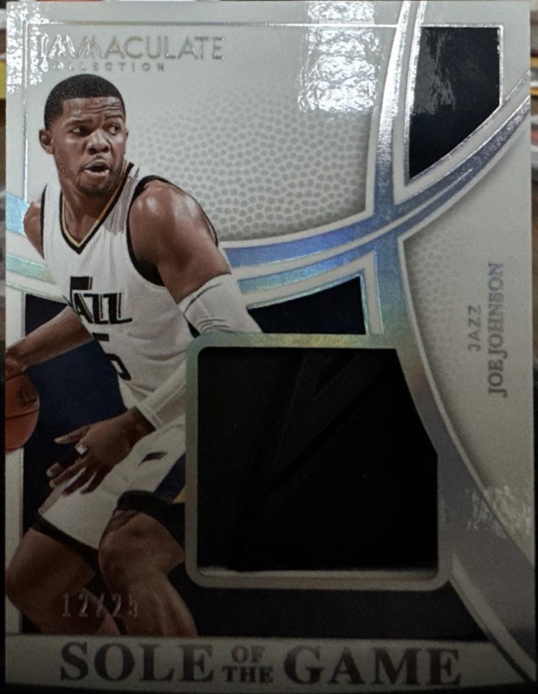 Joe Johnson #9 2024 Panini Immaculate Sole Of The Game Basketball