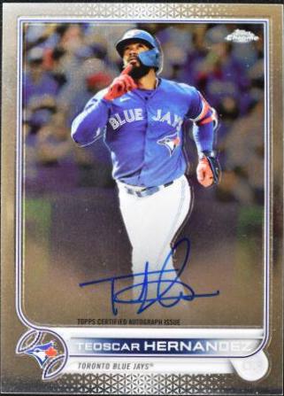 Teoscar Hernandez #CVA-TH 2022 Topps Chrome Baseball Veteran Autographs