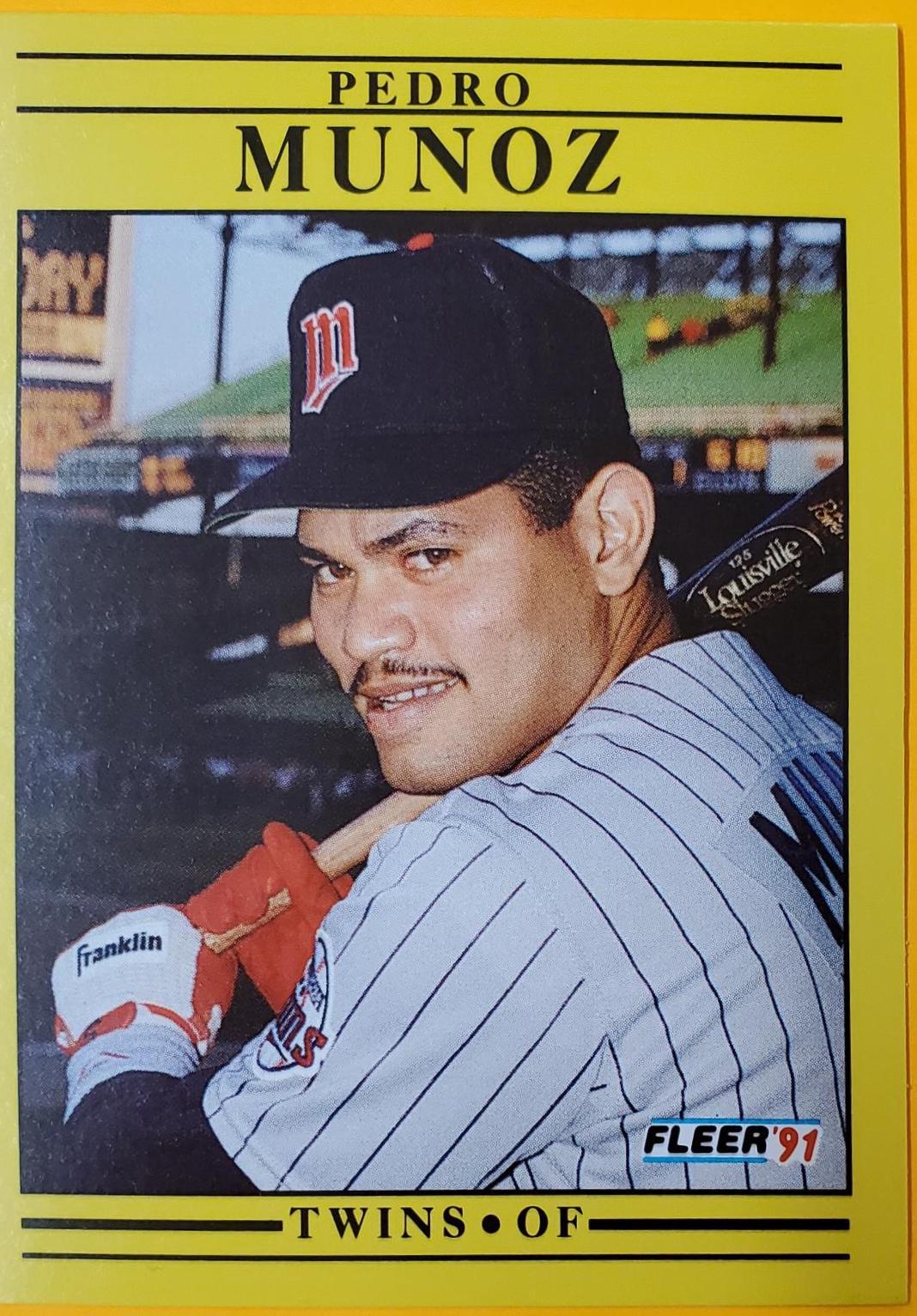 Pedro Munoz #620 Baseball Cards 1991 Fleer