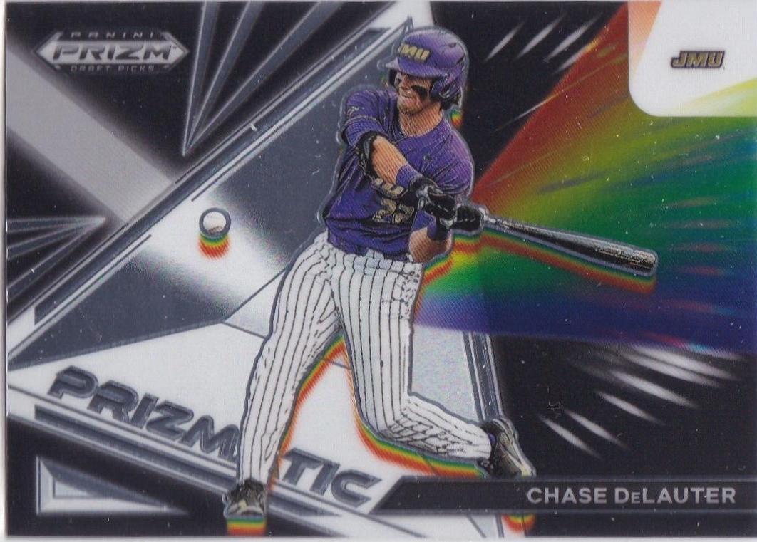 Chase DeLauter #PZ-CD Baseball Cards 2022 Panini Prizm Draft Picks Prizmatic