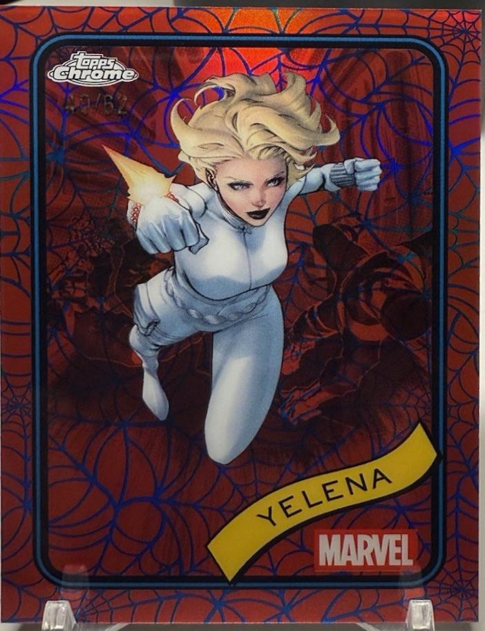 Yelena Blue & Red Spider Web Refractor