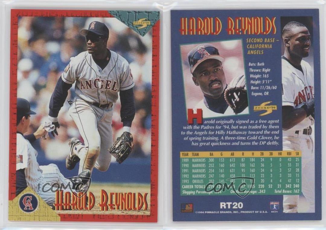 Harold Reynolds #RT20 1994 Score Rookie & Traded Baseball