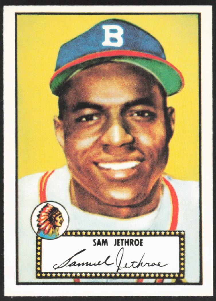 Sam Jethroe #27 1983 Topps 1952 Reprint Baseball