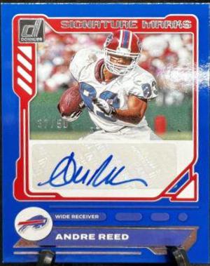 Andre Reed #SM-AR Football Cards 2023 Panini Donruss Signature Marks