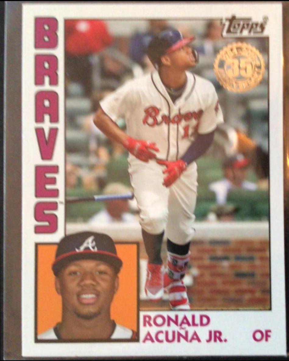 Ronald Acuna Jr #19 Baseball Cards 2019 Topps 1984 Baseball