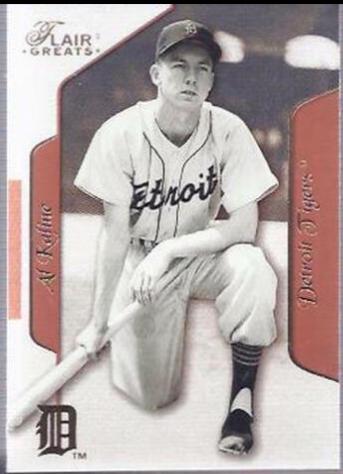 Al Kaline #6 Baseball Cards 2003 Flair Greats