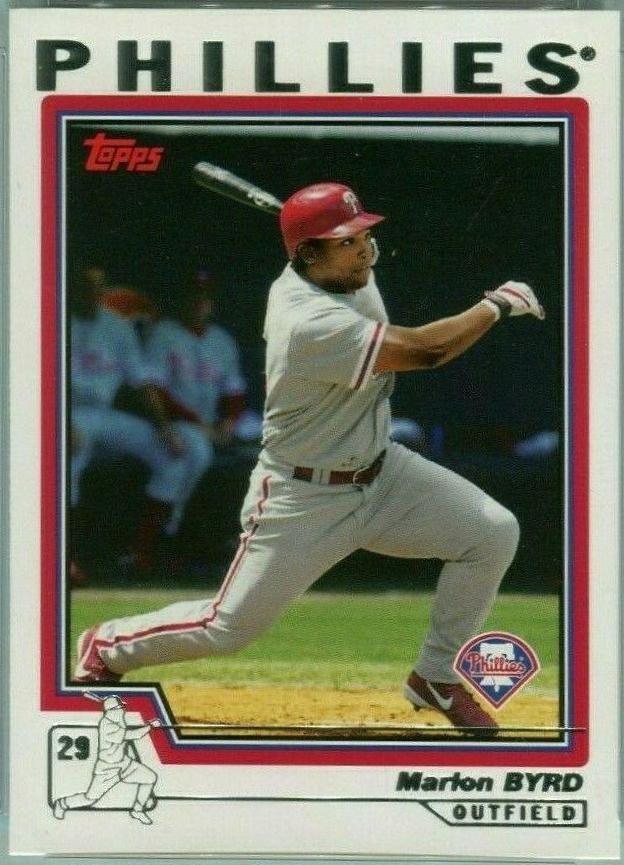Marlon Byrd #69 Baseball Cards 2004 Topps