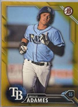 Willy Adames [Chrome Gold Refractor] #BDC-156