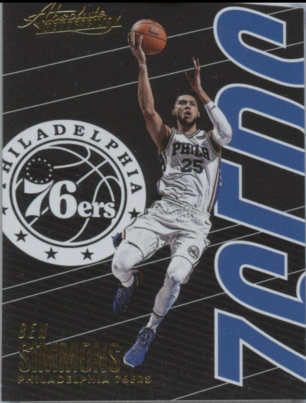 Ben Simmons #8 Basketball Cards 2018 Panini Absolute Memorabilia
