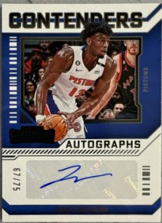 James Wiseman #5 Basketball Cards 2023 Panini Contenders Autograph