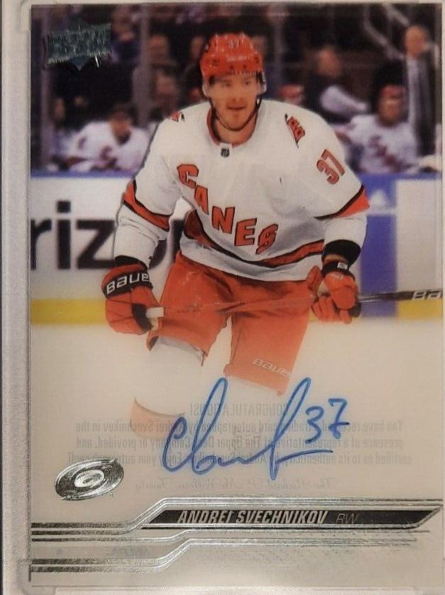 Andrei Svechnikov #CC-AS Hockey Cards 2023 Upper Deck Clear Cut