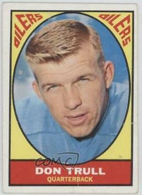Don Trull #45 Football Cards 1967 Topps