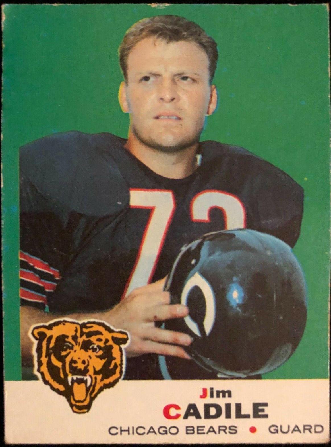 Jim Cadile #3 Football Cards 1969 Topps