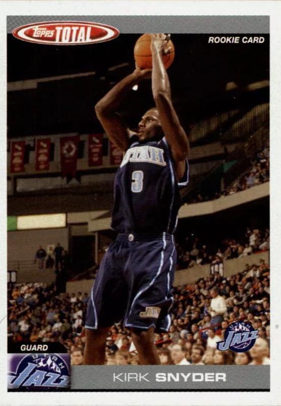 Kirk Snyder #332 Basketball Cards 2004 Topps Total