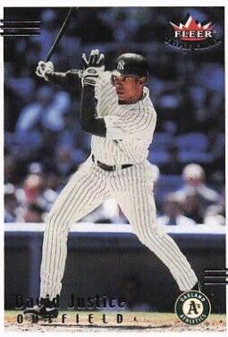 David Justice #198 2002 Fleer Triple Crown Baseball