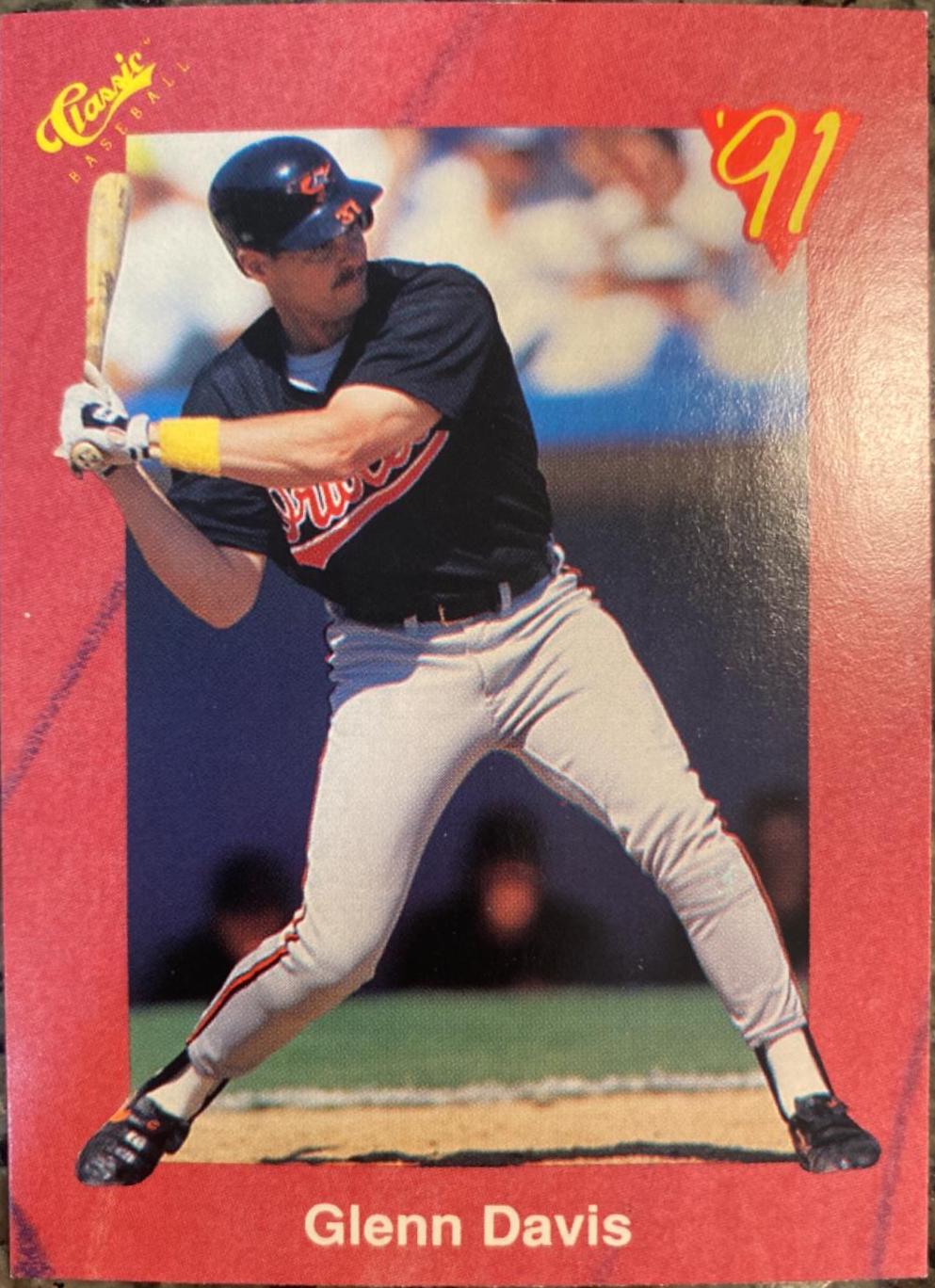 Glenn Davis #T6 Baseball Cards 1991 Classic
