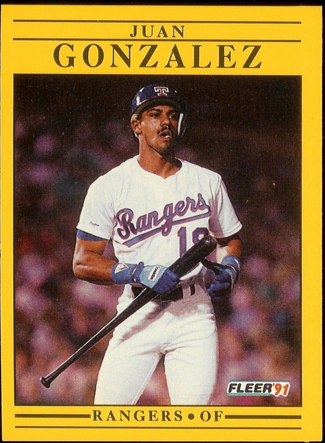 Juan Gonzalez #286 Baseball Cards 1991 Fleer