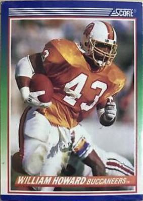 William Howard #427 Football Cards 1990 Panini Score