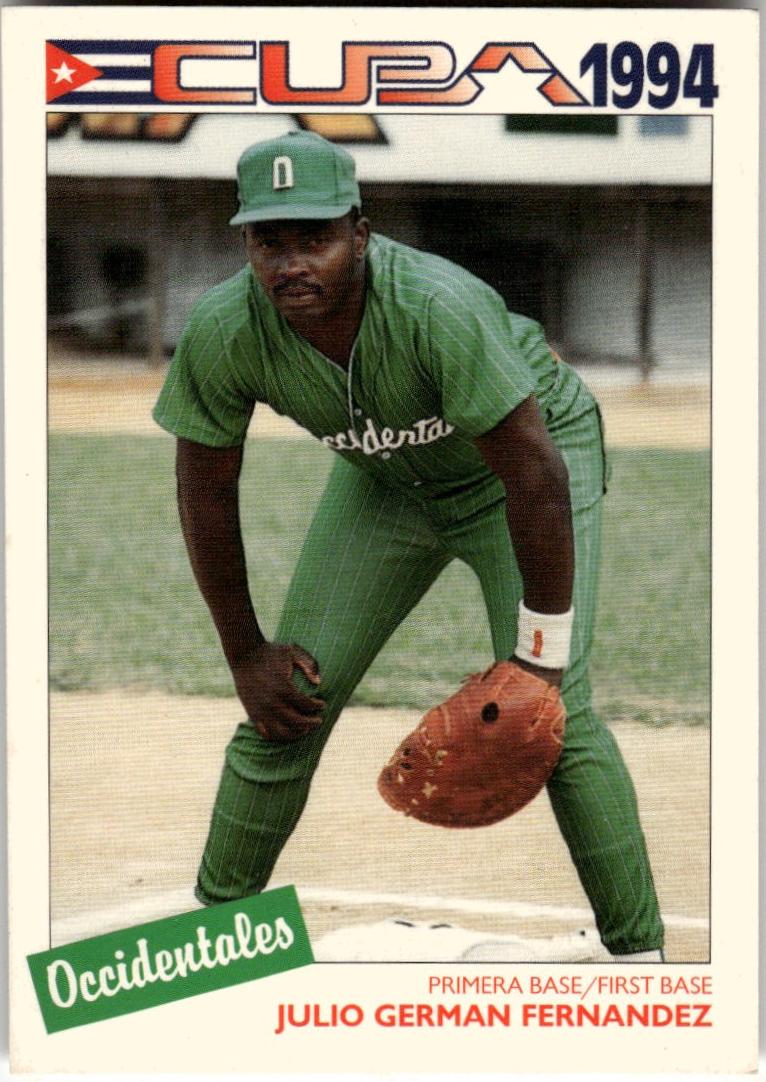 Julio German Fernandez #4 1994 Cuban Serie Selectiva Baseball