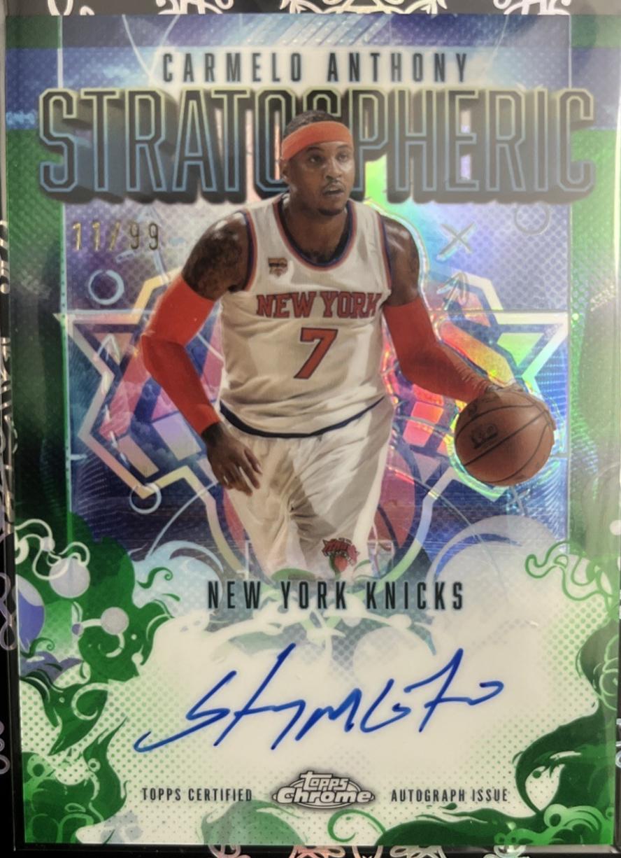 Carmelo Anthony [Refractor Green] #SM-CA