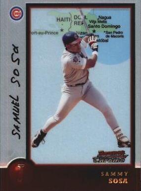 Sammy Sosa #50 Baseball Cards 1998 Bowman Chrome International