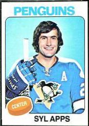 Syl Apps #130 Hockey Cards 1975 Topps