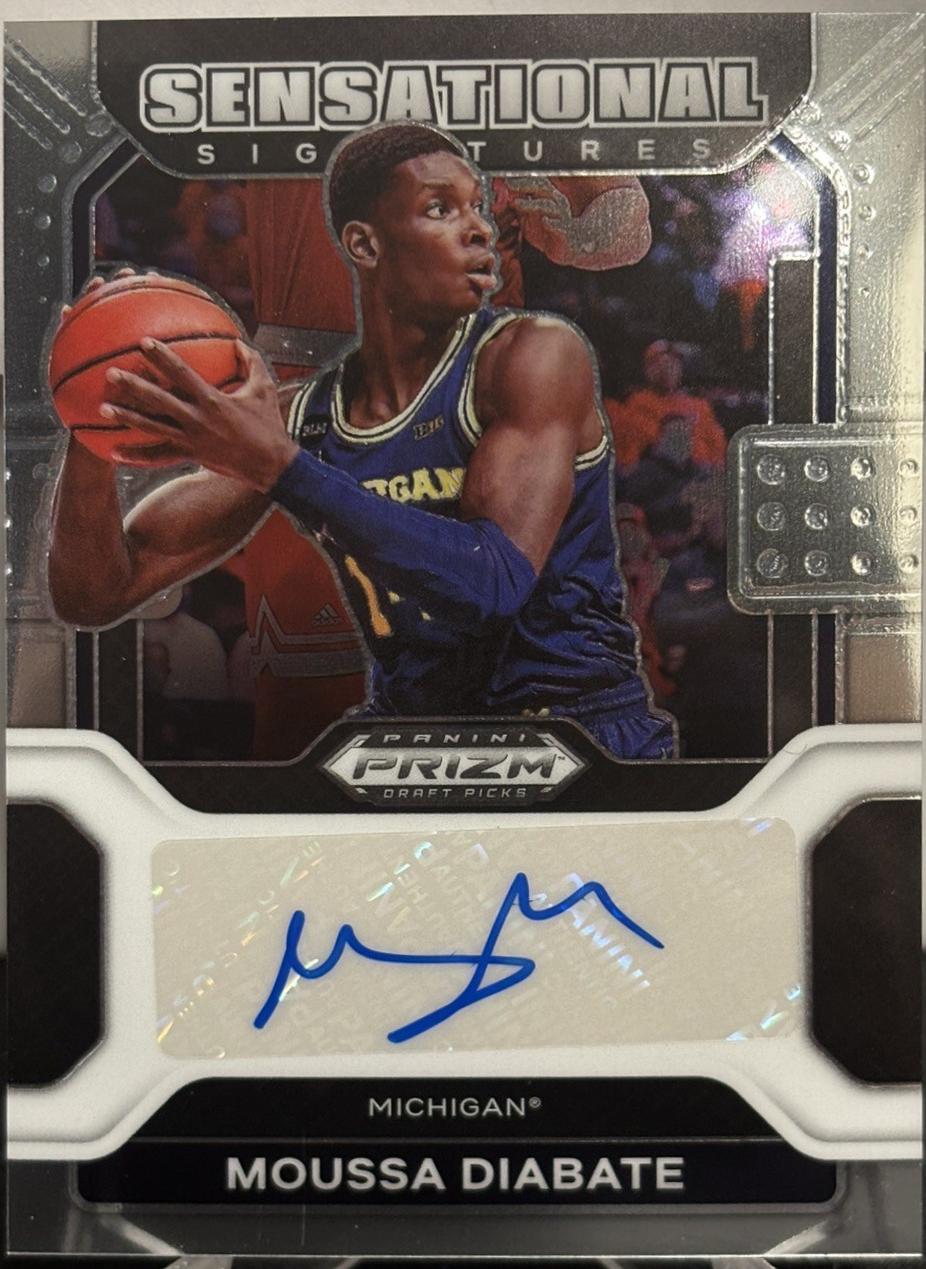 Moussa Diabate #SS-MDI 2022 Panini Prizm Draft Picks Basketball Sensational Signatures
