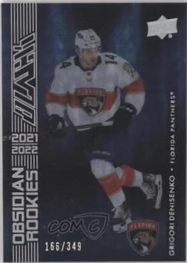 Grigori Denisenko #OR-8 2021-22 SPx Hockey UD Black Obsidian Rookies