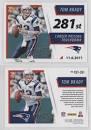 Tom Brady #TBT-281 Football Cards 2021 Panini Score Tom Brady TD Tribute
