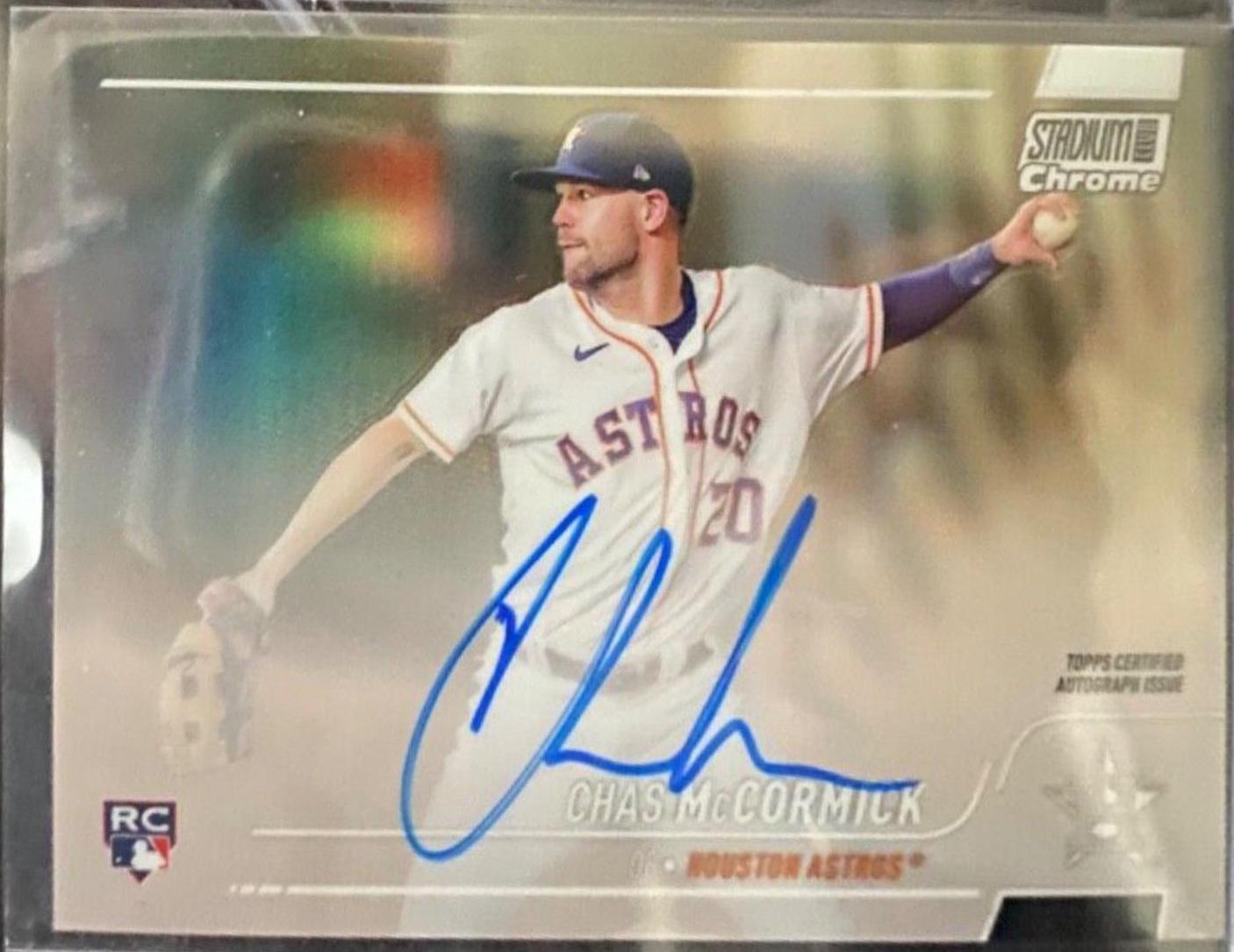 Chas McCormick #SCCBA-CM Baseball Cards 2022 Stadium Club Chrome Autographs