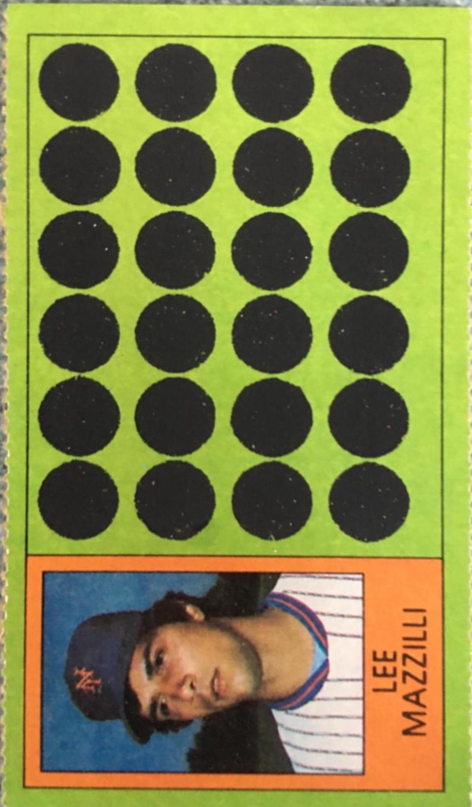 Lee Mazzilli #75 1981 Topps Scratch Offs Baseball