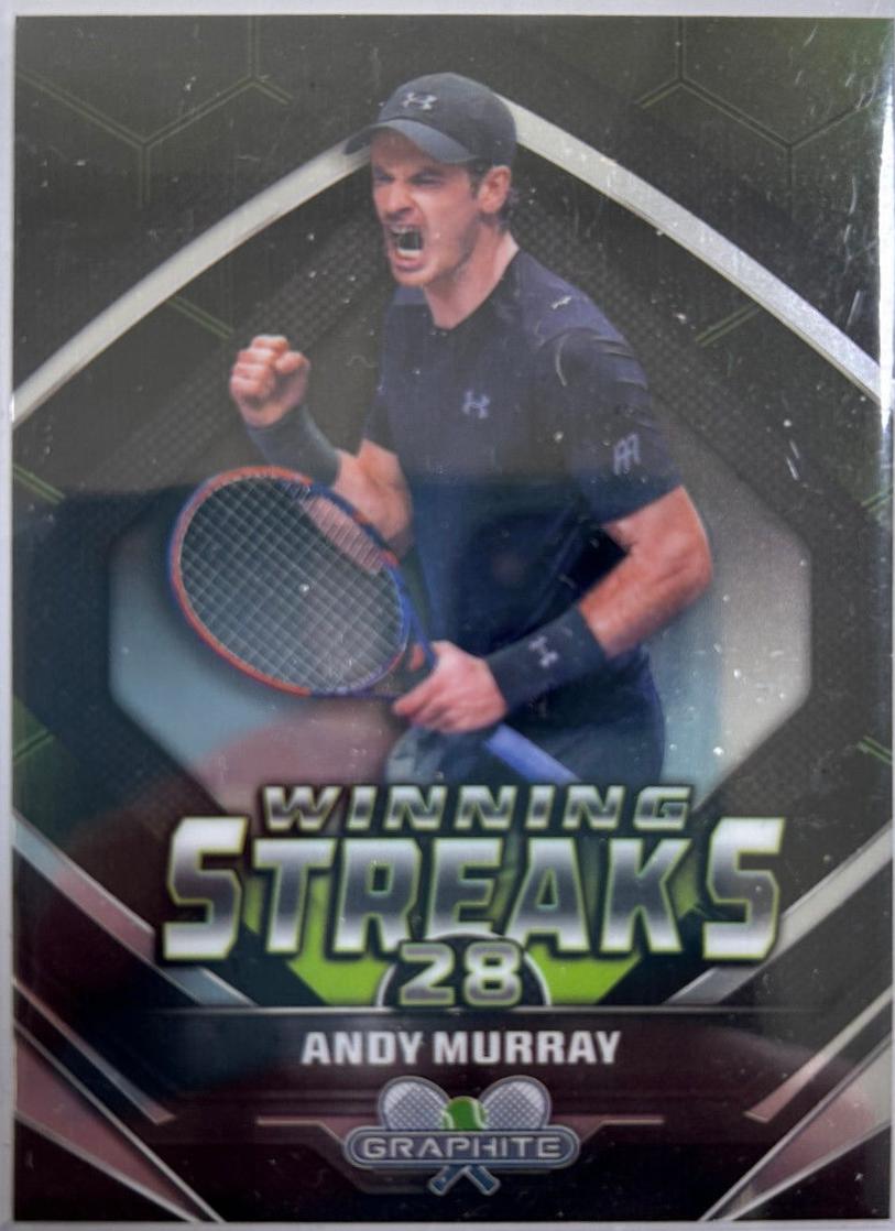 Andy Murray #WS-AM Tennis Cards 2024 Topps Graphite Winning Streaks