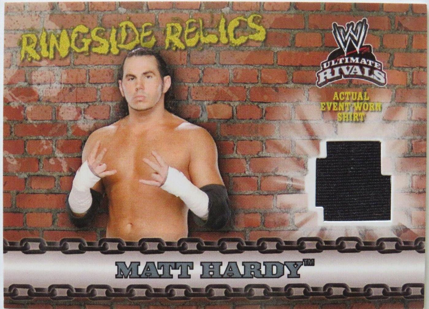 Matt Hardy Wrestling Cards 2008 Topps WWE Ultimate Rivals Relics