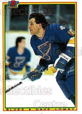 Dave Lowry #15 Hockey Cards 1990 Bowman Tiffany