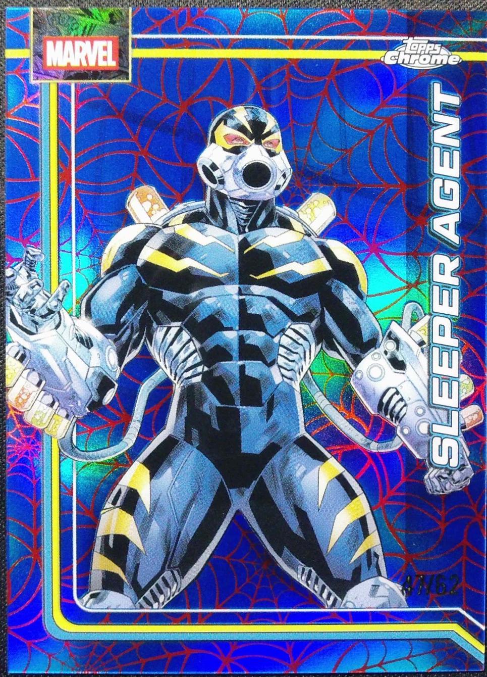 Sleeper Agent Spider-Web Red/Blue Refractor